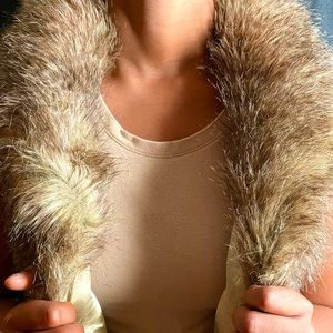 Faux fur vest